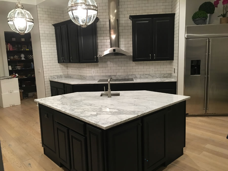 Bonney Lake Wa Black Cabinet Kitchen Countertop Granite Marble
