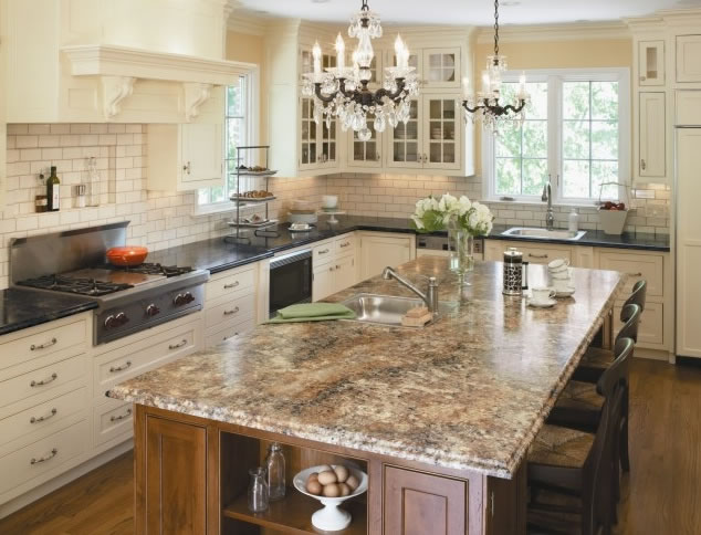 Brownsville Wa Two Tone Kitchen Countertop Granite Marble Quartz